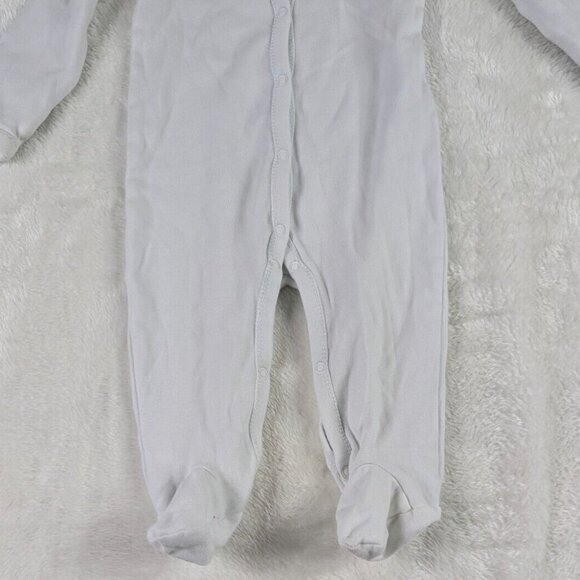 Ralph Lauren Baby One Piece Romper Size 9M White Button Body Suit - Picture 2 of 10